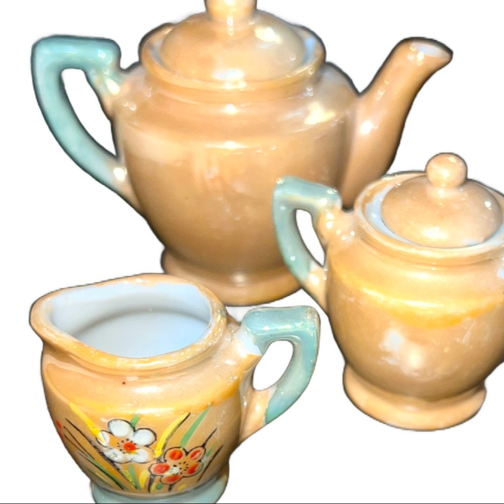 Vintage Japanese Mini 9 Piece Tea Set - Picture 10 of 11